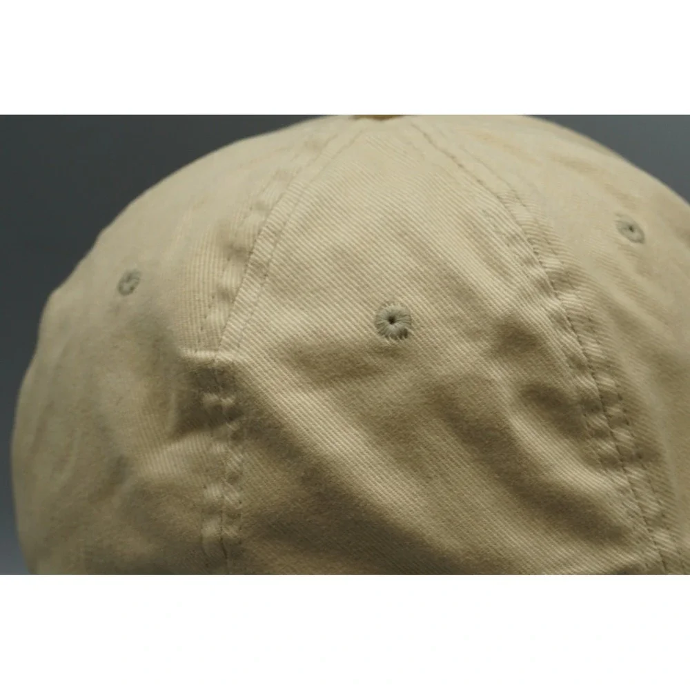Vintage 2005 Patagonia Flexfit Hat Tan Khaki Organic Cotton Cap OSFA
